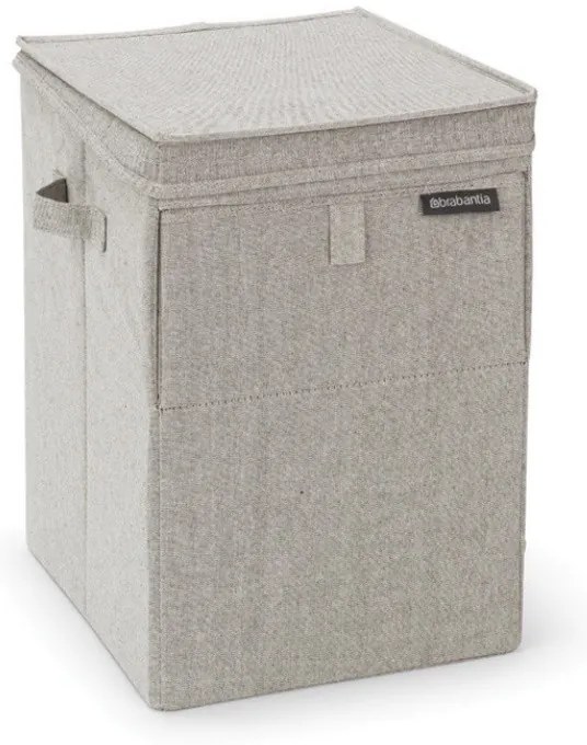 Brabantia Κιβώτιο πλυντηρίου ρούχων 1000827, 35 l, Άνοιγμα μπροστά, Ευρύ καπάκι, Πτυσσόμενο, Γκρι