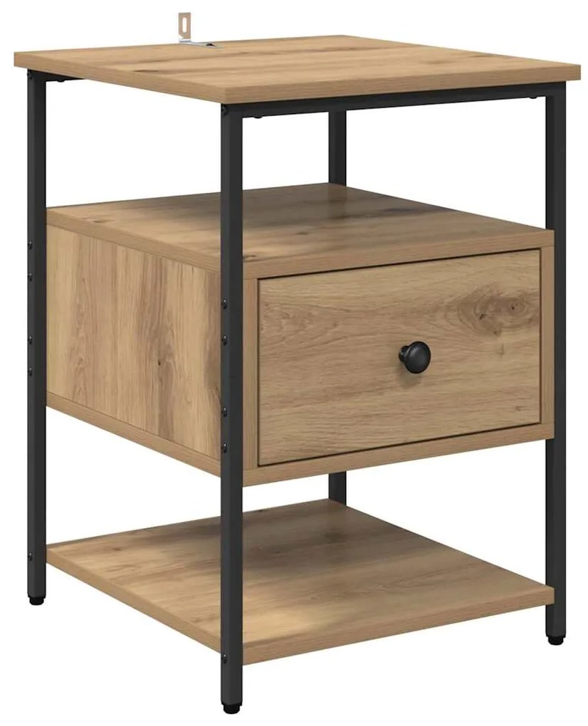 vidaXL Κομοδίνο 2 pcs Artisan Oak 40 x 42 x 56 εκ Επεξεργασμένο ξύλο