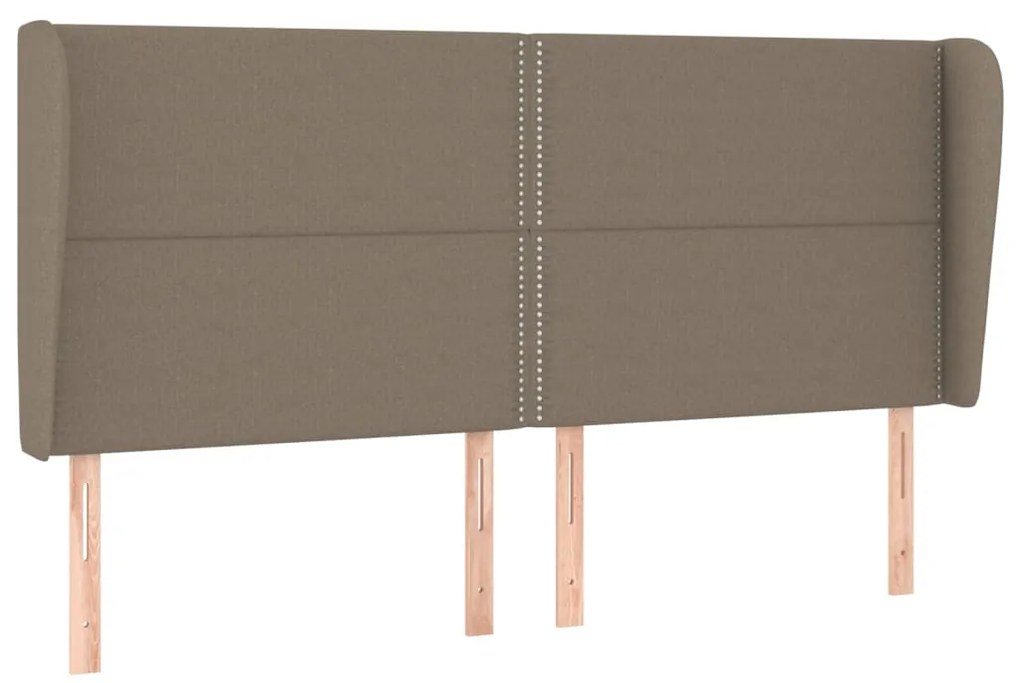 Κεφαλάρι με Πτερύγια Taupe 203x23x118/128 εκ. Υφασμάτινο 3117842