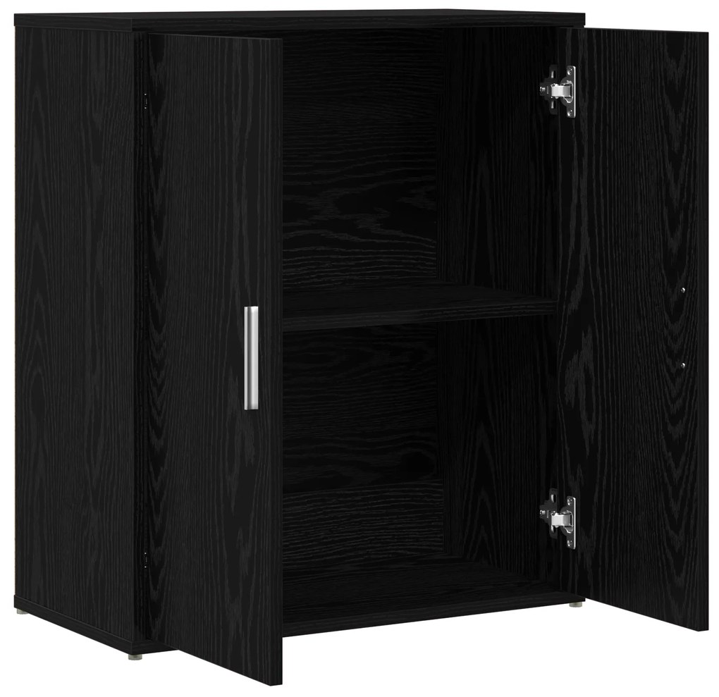 vidaXL Highboard 2 pcs Μαύρη δρυς 60 x 31 x 70 εκ Επεξεργασμένο ξύλο