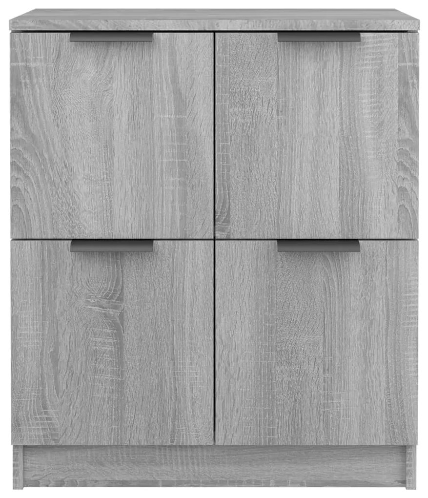 vidaXL Ντουλάπι 2 τεμ. Γκρι Sonoma 60x30x70 εκ. από Επεξεργασμένο Ξύλο