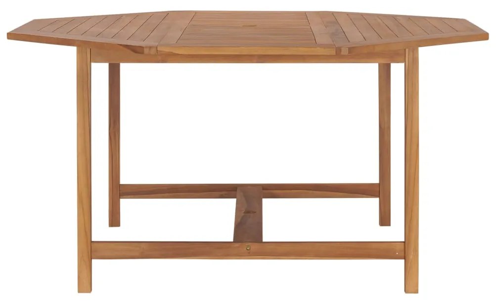 vidaXL Τραπέζι Κήπου 150 x 150 x 75 εκ. από Μασίφ Ξύλο Teak