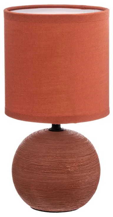 Επιτραπέζιο φωτιστικό PWL-1210 pakoworld Ε14 κεραμικό σε terracotta απόχρωση Φ13x25εκ