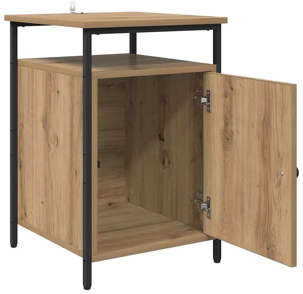 vidaXL Κομοδίνο Artisan Oak 40 x 42 x 60 εκ. Επεξεργασμένο ξύλο