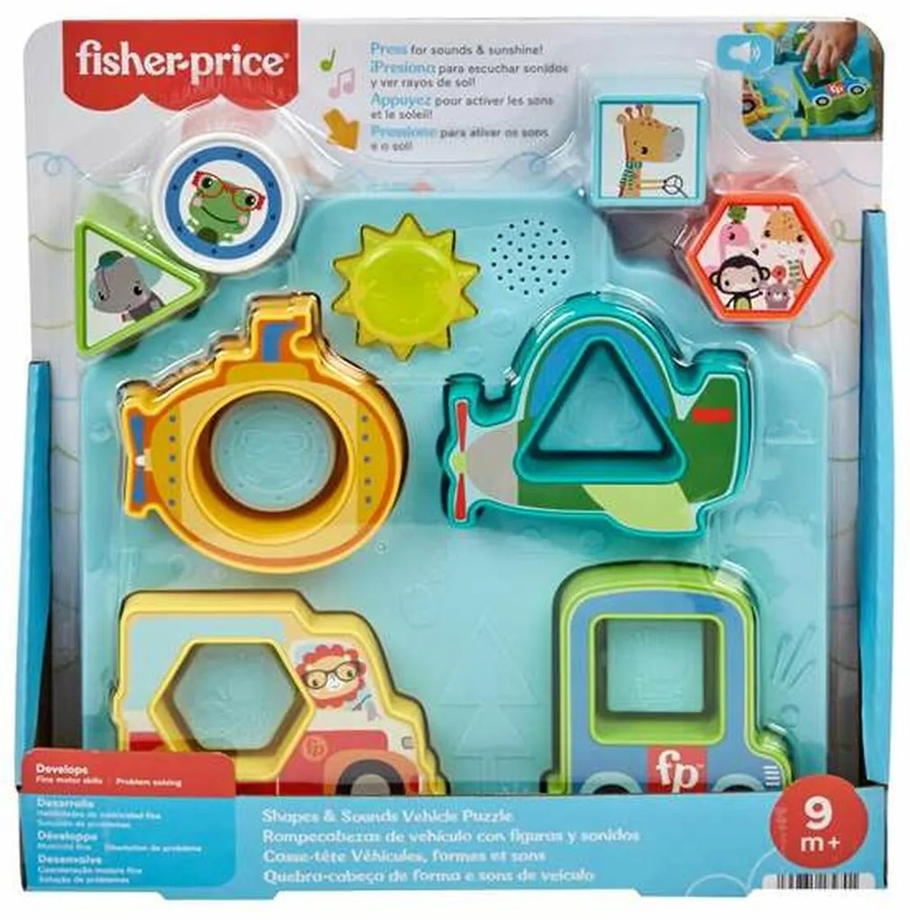 Παιδικό παζλ Fisher-Price Oχημάτων
