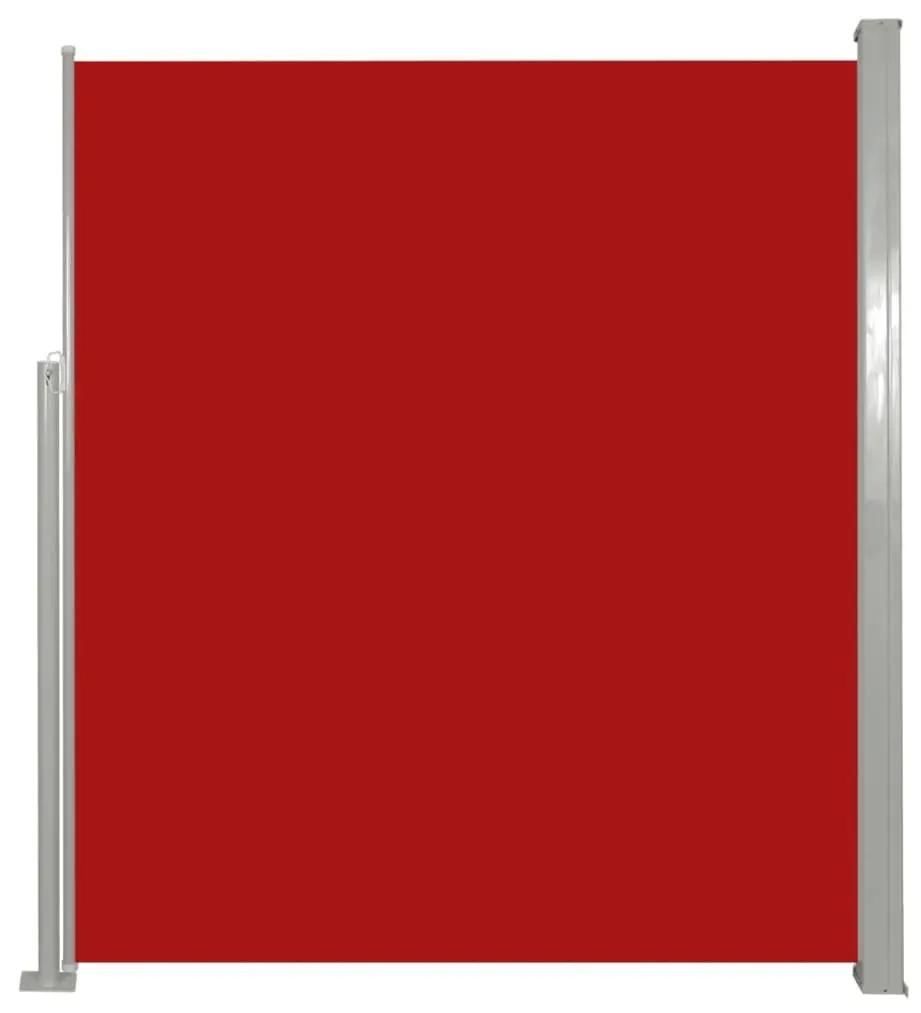 Σκίαστρο Βεράντας Πλαϊνό Συρόμενο Κόκκινο 160 x 300 εκ. - Κόκκινο