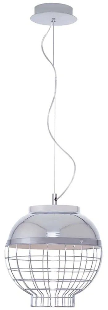 Φωτιστικό Οροφής 414LRC1933 Φ30x120cm Led 945lm 9W 3000K Chrome Opviq