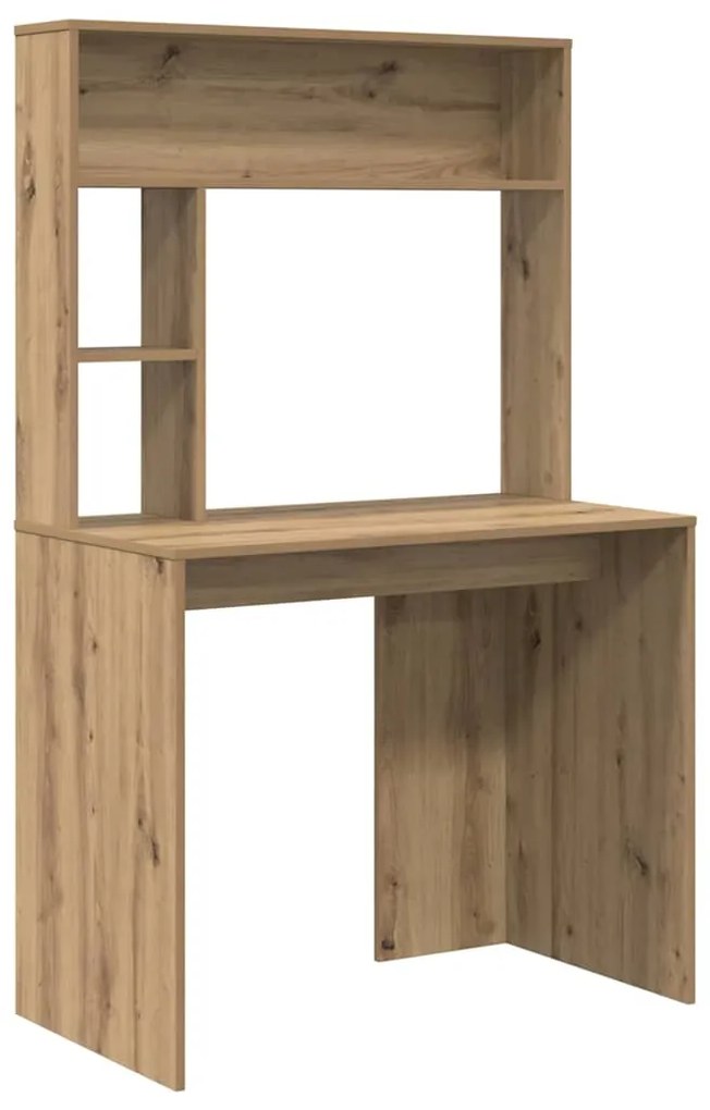 vidaXL Γραφείο artisan δρυς 91 x 50 x 149 εκ Επεξεργασμένο ξύλο
