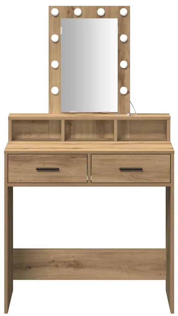 vidaXL Τραπέζι περιποίησης Καφέ 79 x 41 x 140 εκ. Επεξεργασμένο ξύλο