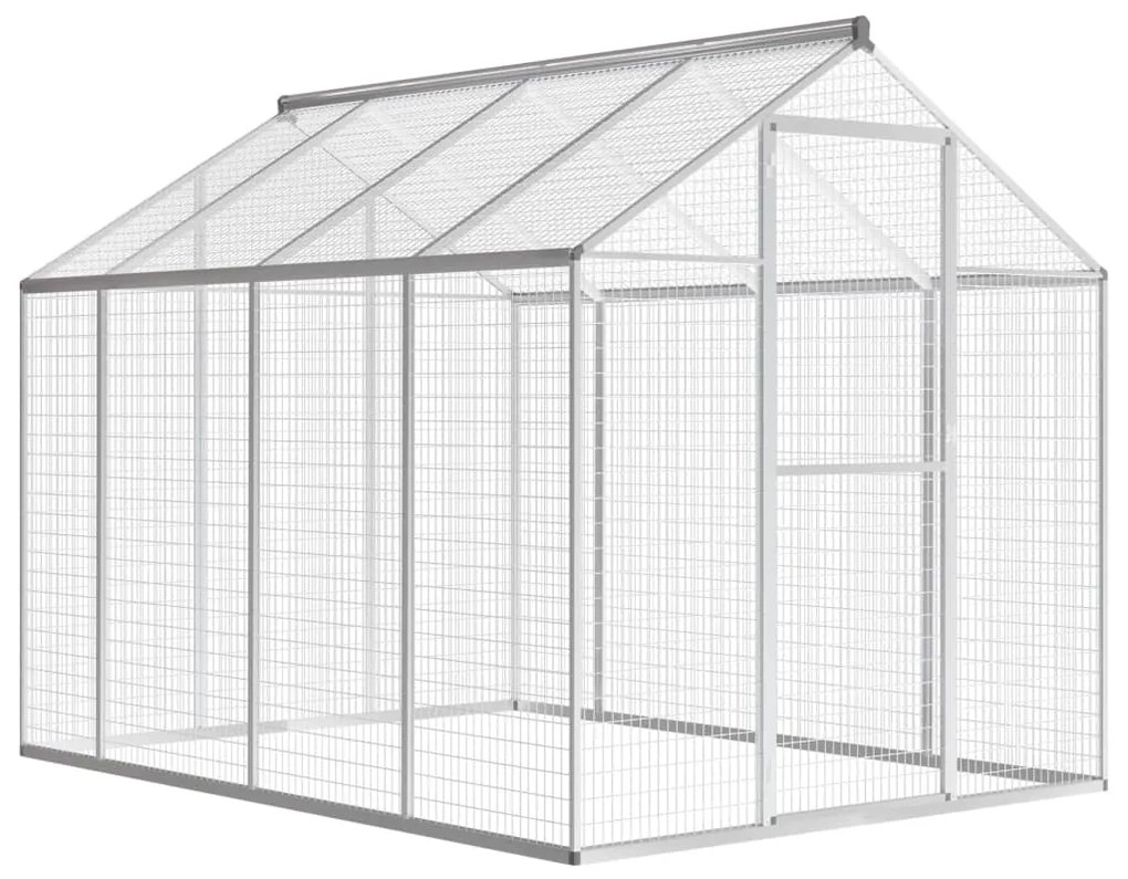 Κλουβί Πτηνών Εξωτερικού Χώρου 178 x 242 x 192 εκ. Αλουμινίου