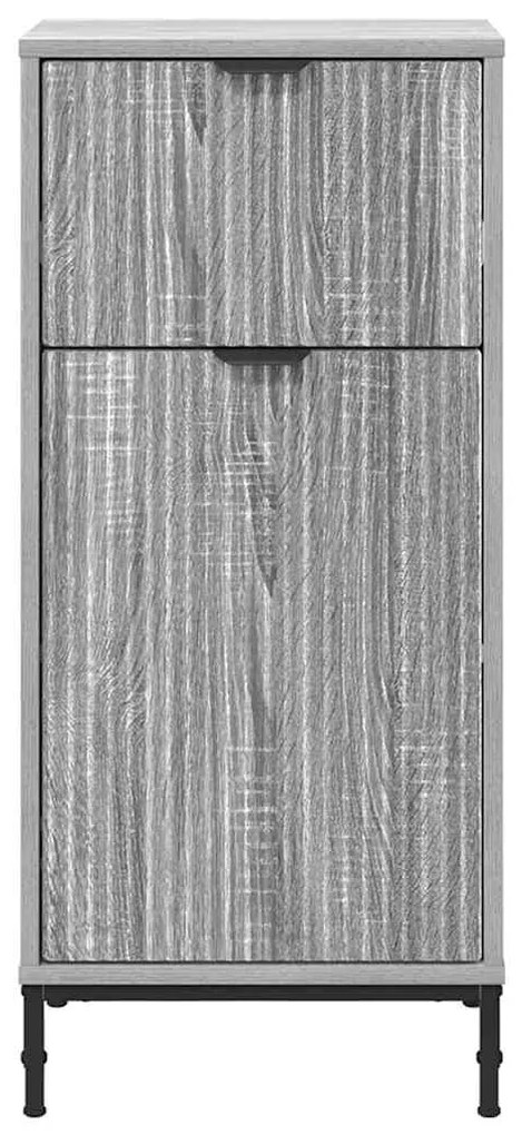 vidaXL Ντουλάπι Μπάνιου με συρτάρι Γκρι sonoma 39.5 x 36 x 88 εκ