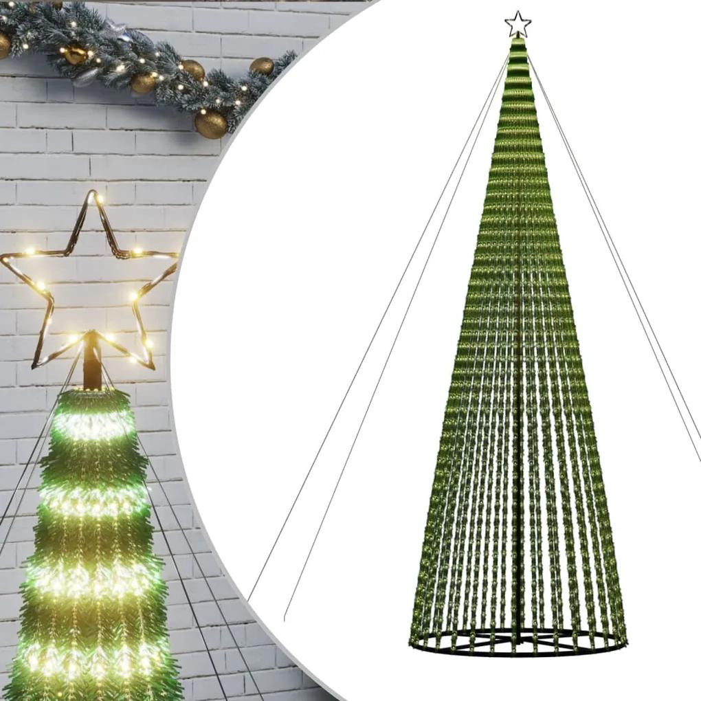 vidaXL Φωτιστικό Χριστουγεννιάτικο Δέντρο 1544 LED Ζεστό Λευκό 500 εκ.