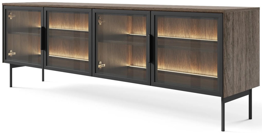 Έπιπλο τηλεόρασης Luminus-Kafe - 181.30Χ39.30Χ61.60cm