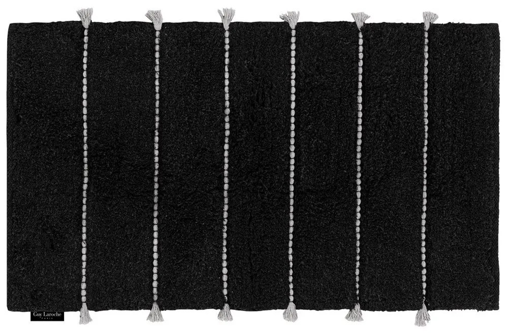 Πατάκι Μπάνιου Calypso Black Guy Laroche 55Χ85 55x85cm 100% Βαμβάκι