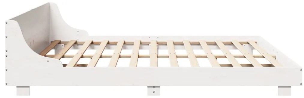 vidaXL Σκελετός Κρεβ. Χωρίς Στρώμα Λευκό 180x200 εκ Μασίφ Πεύκο