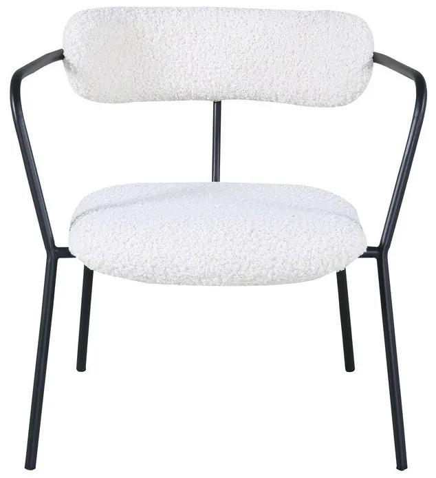 Καρέκλα Dallas 1711, Μαύρο, Άσπρο, 69x68x49cm, 9 kg, Ταπισερί, Μεταλλικά, Μπράτσα | Epipla1.gr