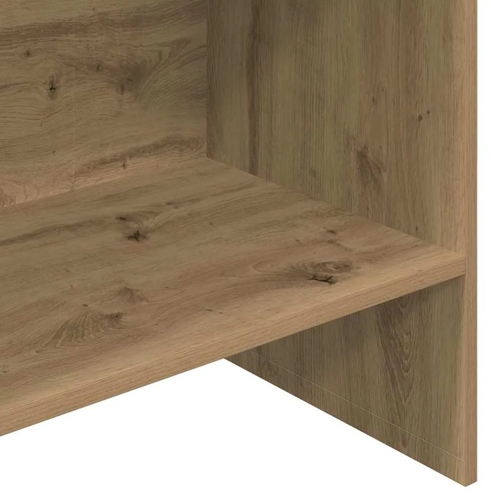 vidaXL Βιβλιοθήκη artisan δρυς 60 x 35 x 180 εκατοστά