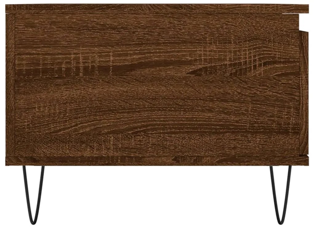 vidaXL Τραπεζάκι Σαλονιού Καφέ Δρυς 90x50x36,5 εκ. Επεξεργασμ. Ξύλο