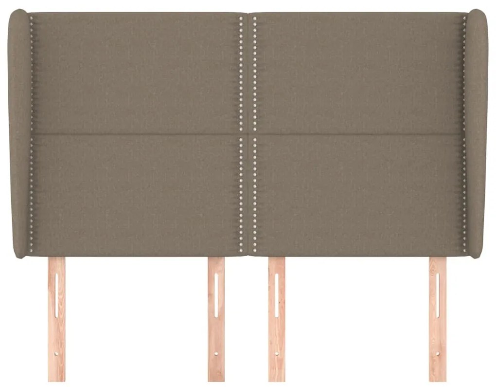 vidaXL Κεφαλάρι με Πτερύγια Taupe 147x23x118/128 εκ. Υφασμάτινο