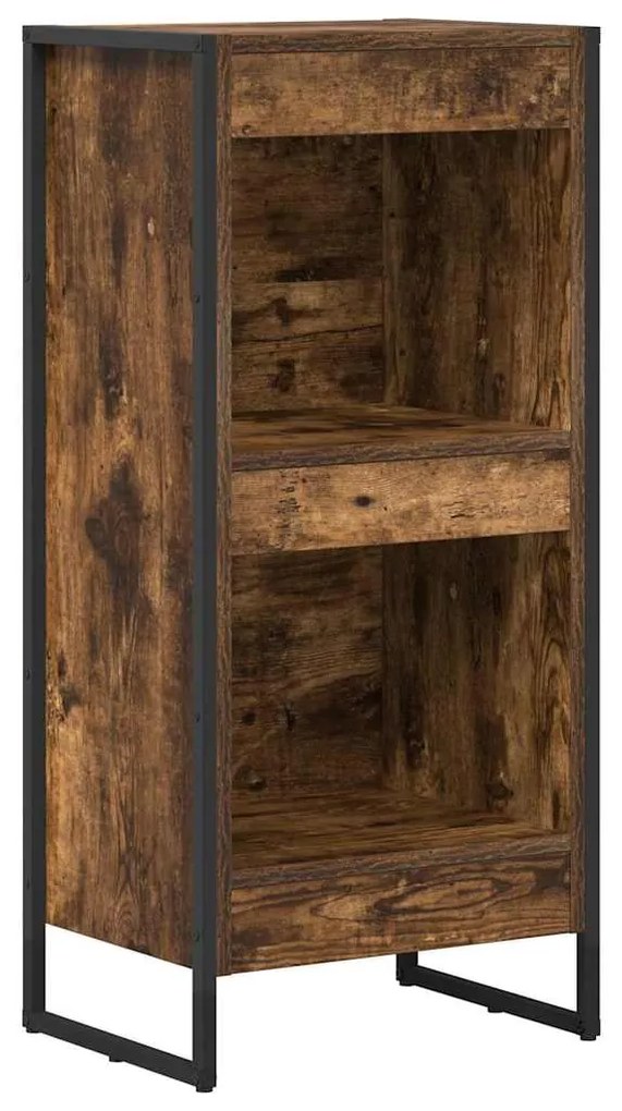 vidaXL Βιβλιοθήκη Καπνιστό Δρύς 80 x 30 x 155 εκ Επεξεργασμένο ξύλο