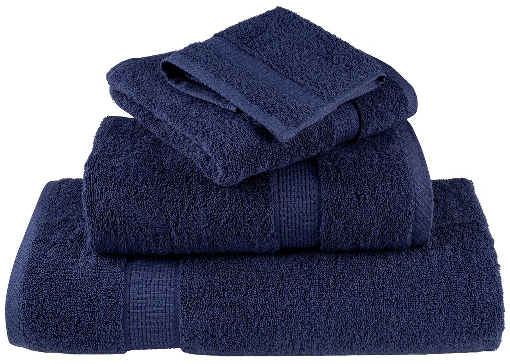 vidaXL Πετσέτες 2 pcs Ναυτικό μπλε 15 x 21 cm Βαμβάκι