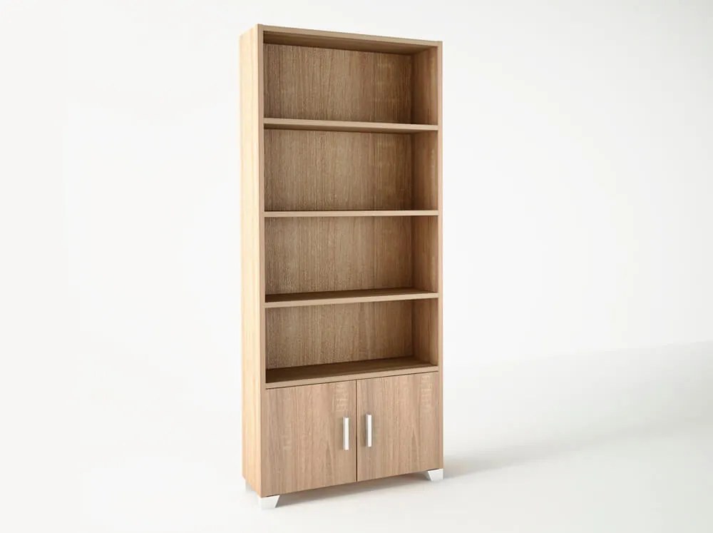 Intrahome Βιβλιοθήκη σε χρώμα δρυς 75x30x180 Intrahomesa-00652303