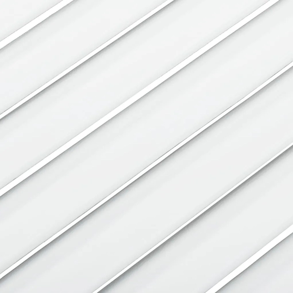 vidaXL Πορτάκια με Περσίδες 2 Τεμ. Λευκά 61,5x39,4εκ Μασίφ Ξύλο Πεύκου