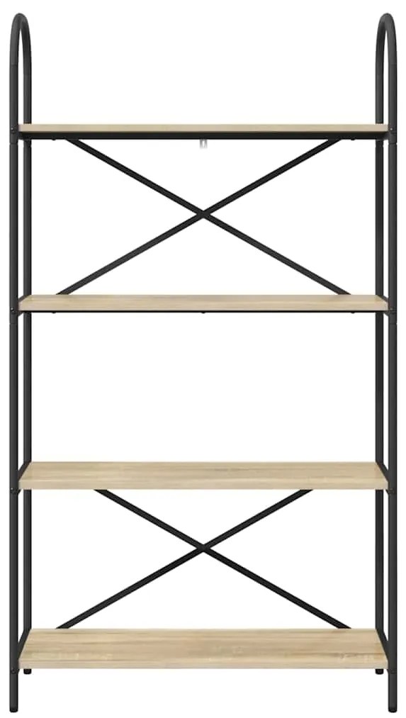 vidaXL Ράφι Βιβλίων Sonoma Δρυς 80 x 30 x 146 εκ Επεξεργασμένο ξύλο