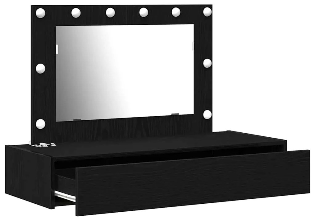 vidaXL Τραπέζι περιποίησης Μαύρο 100 x 40 x 70 εκ. Επεξεργασμένο ξύλο