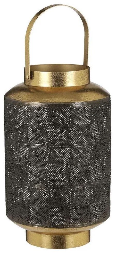 Φανάρι Μεταλλικό Santi 02.1102989 20x35cm Smoke-Gold Metal