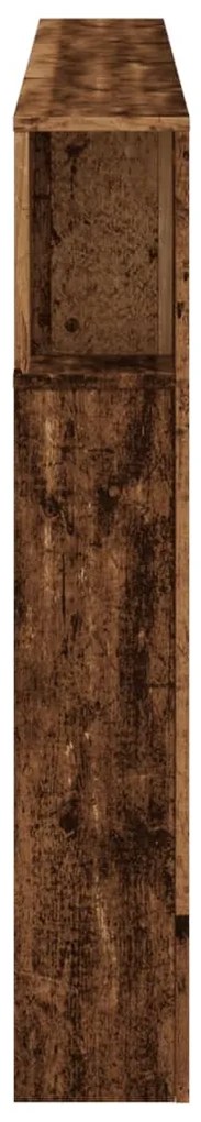 LED κεφαλάρι Παλιό ξύλο 180x18,5x103,5 cm Κατασκευασμένο ξύλο - Καφέ