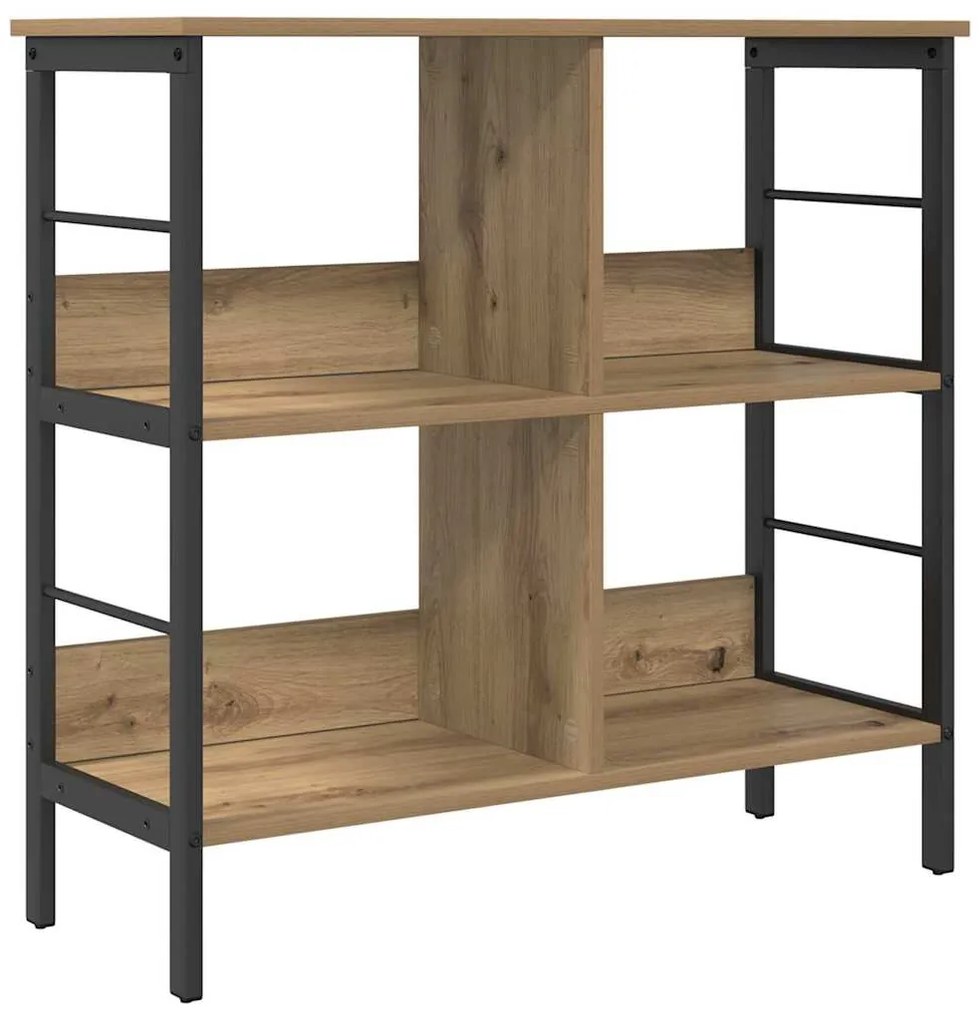 vidaXL Ράφι Βιβλίων Artisan Oak 82 x 32 x 79 εκ. Επεξεργασμένο ξύλο