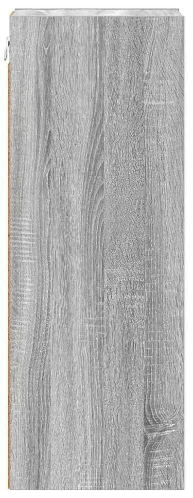 vidaXL Κρεμαστό ντουλάπι Riga Γκρίζο Σονομα 20 x 29,5 x 80 εκ.