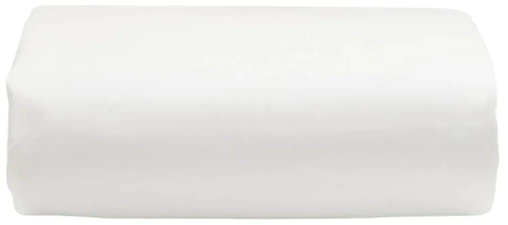 vidaXL Μουσαμάς Λευκός 5 x 8 μ. 650 γρ./μ²