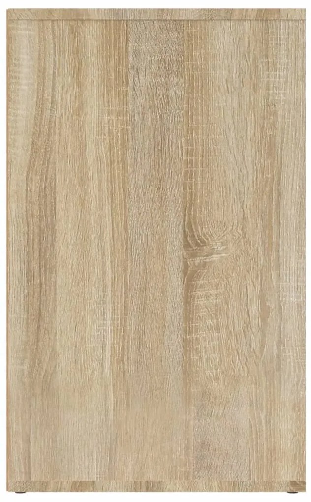 vidaXL Ντουλάπι Γυαλιστερό Sonoma Δρυς 80x40x65εκ.Επεξεργασμένο Ξύλο