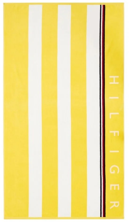 Πετσέτα Θαλάσσης Zoom Yellow Tommy Hilfiger Θαλάσσης 90x160cm 100% Βαμβάκι