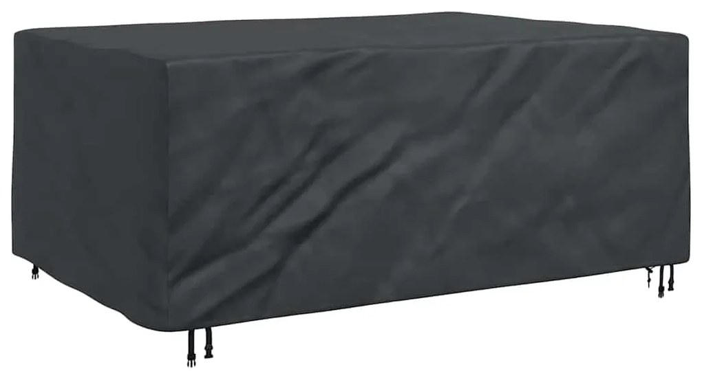vidaXL Κάλυμμα επίπλων εξωτερικού χώρου Μαύρο 220 x 150 x 85 εκ. 210D