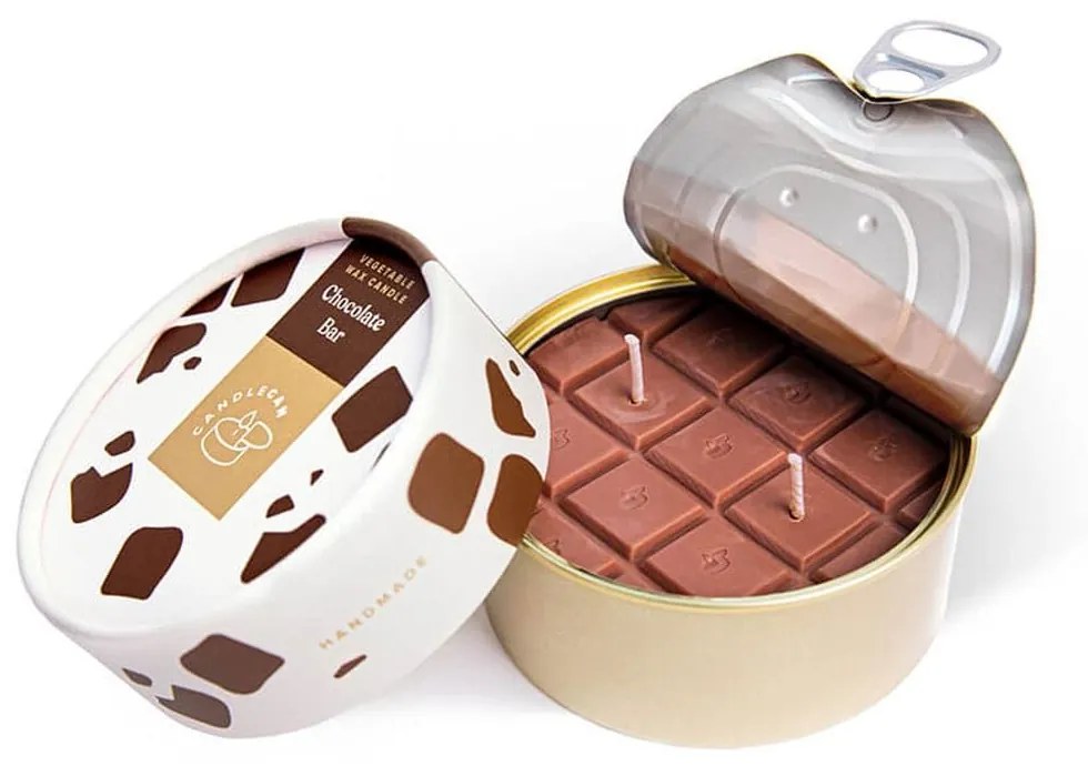 Κερί Αρωματικό Chocolate Bar 10x10x 5,5cm Candle Hand Vegetable Candle