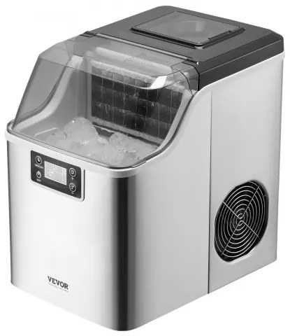 VEVOR Portable Countertop Ice Maker 45Lbs/24H Self-Cleaning with Scoop Basket
