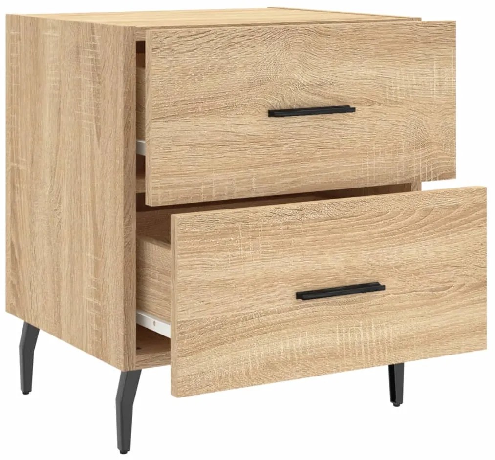 vidaXL Κομοδίνο Sonoma Δρυς 40 x 35 x 47,5 εκ. από Επεξεργασμένο Ξύλο