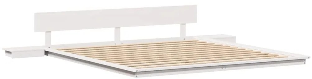 vidaXL Σκελετός Κρεβατιού Λευκό 180 x 200 cm ξύλο