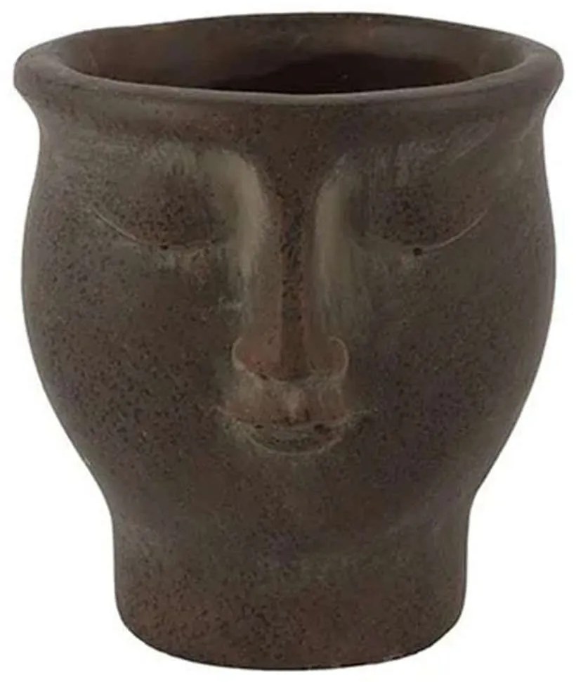 Κασπώ Face 013.786066 12,5x14cm Brown Ceramic