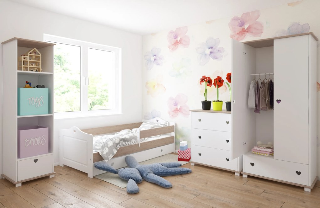 Ντουλάπα  2φυλλη  Bellisimo White + Oak  83x48x183cm  BC30044O  BabyCute