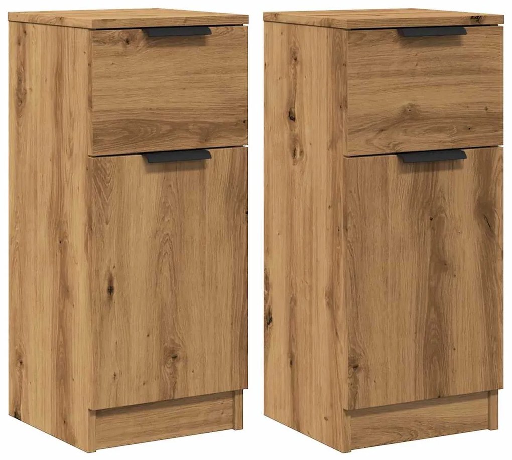 vidaXL Sideboards 2 τεμάχια Artisan Oak 30x30x70cm Κατασκευασμένο ξύλο