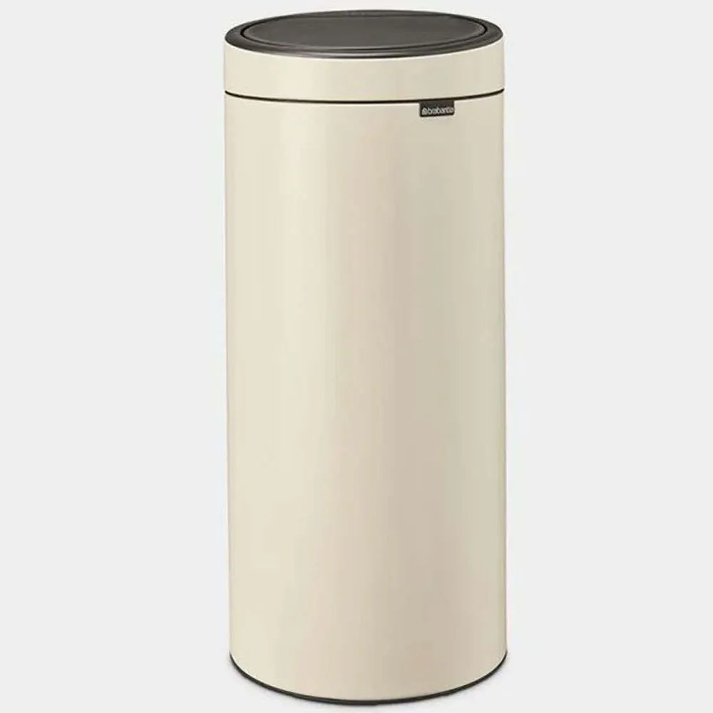 Κάδος Απορριμμάτων Touch Bin 081.1499/86 Φ29,5x32x72cm 30lt Beige Brabantia Μέταλλο