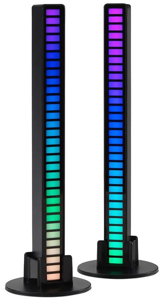 Ηχομπάρες (Σετ 2Τμχ) Με Led Equalizer Που Αντιδρά Στη Μουσική Red5 89166 Black The Source
