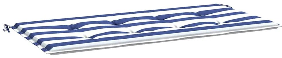 vidaXL Μαξιλάρι Πάγκου Κήπου Μπλε&Λευκό Ριγέ 100x50x4 εκ Ύφασμα Oxford