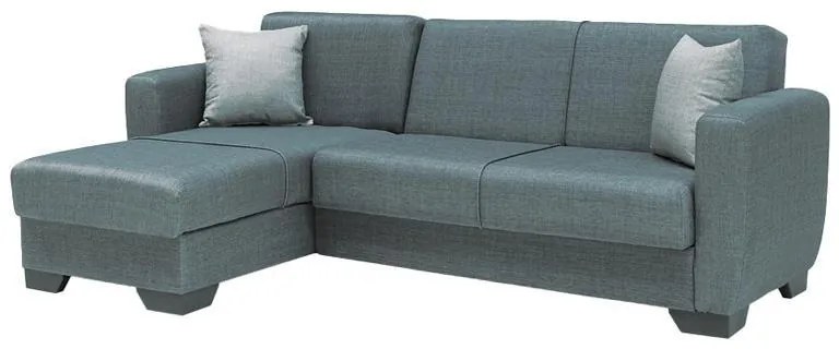 Γωνιακός Καναπές - Κρεβάτι New Dolce Fylliana Γκρί 240x146x85εκ. 240x146x85 εκ.