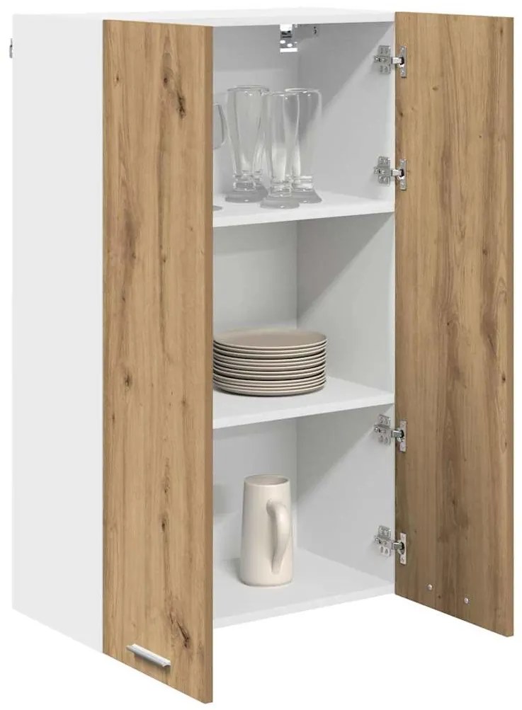 vidaXL Κρεμαστό ντουλάπι με αποθήκευση Artisan Oak 60 x 31 x 100 εκ.