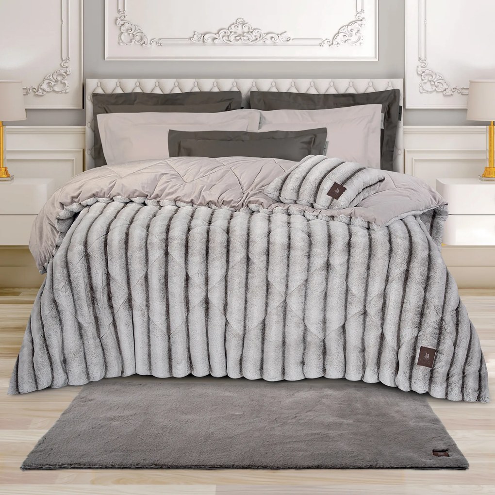 Χαλί Γούνινο Faux Fur 75x200εκ. Essential 3109 Taupe Greenwich Polo Club